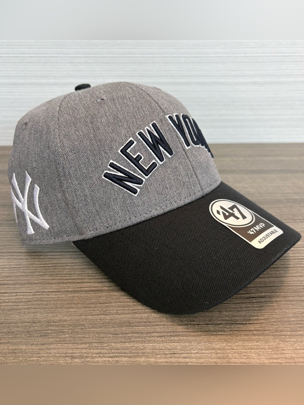 ‘47 Brand NY New York Yankees Cooperstown Granite MVP Adjustable SnapBack Hat